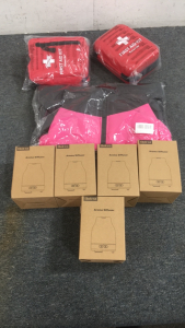 (5) Aroma Diffusers, (2) First Aid Kits, Dog Life Jacket