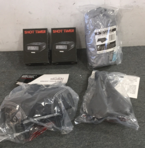 (2) Shot Timers, (2) Bike Saddles, Rain Fly