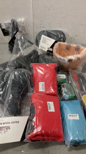 Bike Seats, First Aid Kits, Outside Blanket/ Mat, Work Gloves and More