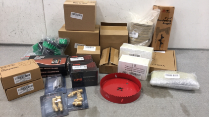 Gardening Auger, Metal Hole Saw, Magnetic Wristbands, Brass Pipe Fittings, Sanding Dics and more