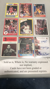 (9) Basketball Cards- Michael Jordan, Wilt Chamberlain, Kobe Bryant and more