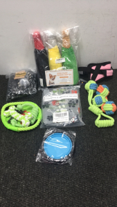 Female dog harness and various items