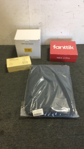 (1) Fanttik L1 Pro Cordless Screwdriver (1) Syine Facepiece Respirator (1) Tacklife Laser Distance Meter (1) Padded 13” Pro tablet Case