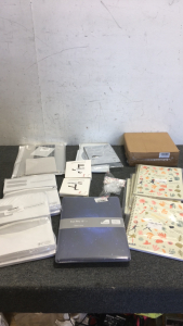 (1) Pro 13&rdquo; Tablet case (1) Ninepeak 9&rdquo; x 9&rdquo; Ceramic Baking Dish (4) 2022 Yearly Planner (2) Packs Of W-2 Tax Forms And Envelopes (1) Ipapa Pro 14&rdquo; Tablet Case (3) Packs Of Wall Decals (2) Headphone Wall Hooks