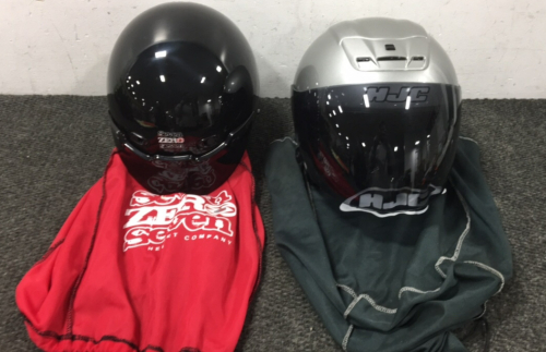 (2) Motorcycle Helmets- Small