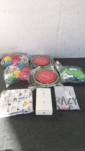 (1) Casfuy Professional Pet Nail Grinder (2) Bags Of Pet Noise Toys (1) Babopas Cartoon Dog Blanket (2) Budding 34oz Collapsible Dog Dishes (1) Cat Print Lunch Box (1) Crazy Dog Lady Shirt