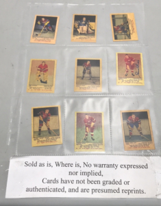 (9) NHL Hockey Cards- Gordon Howe, Terry Sawchuck, and others