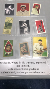 (9) Baseball Cards- Ty Cobb