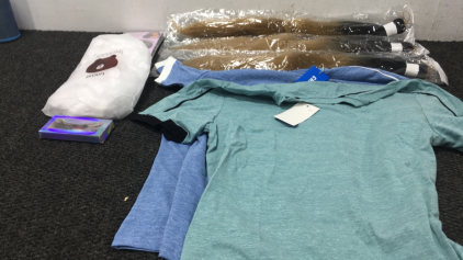 Hair Extensions, Hair Nets, Shirts, Eye Brow Stick On
