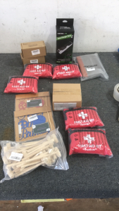 (5) First Aid Kits, Dual charger Dock, Reptile Feeding Dish And More