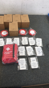 (5) Aroma Diffusers, (4) Satin Ribbons, First Aid Kit and More