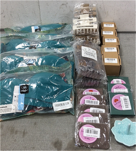 (5) Women&rsquo;s Swimwear, (6) Packs of Hair Clips, (5) Massage Rollers, Various Jewelry, Ring Holder