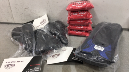 (3) Bicycle Seats, (5) First Aid Kits, (1) Snorkeling Set