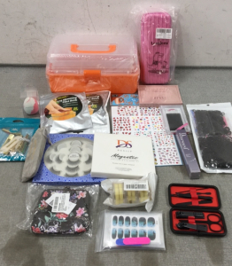 Eyelash Kits and Extensions, Elastic Bands, Foot Bath, Beauty Sponge, Nail Stickers and more