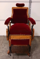 Vintage/Antique Upholstered Barber Chair