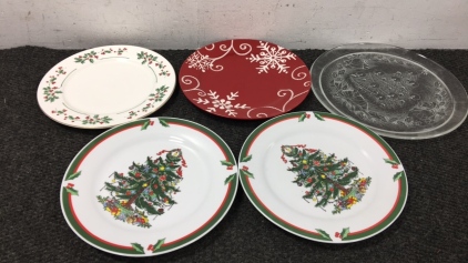 (5) Decorative Glass Plates