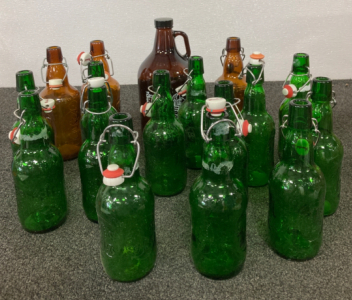 Assortment Of Glass Bottles