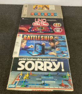 Assortment Of Old Board Games
