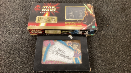 Star Wars Episode 1 Clash Of The Lightsabers Card Game And Photo Frame