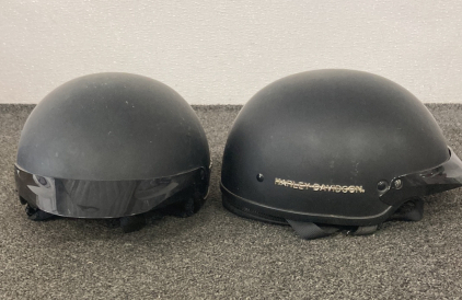 2 Motorcycle Helmets