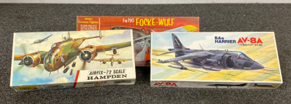 (3) Airplane Model Kits