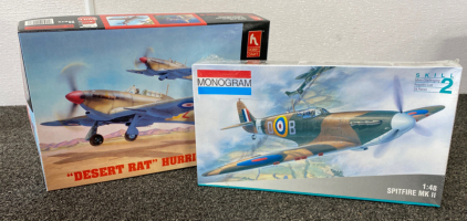 (2) Airplane Model Kits