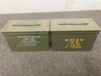 (2) Empty Ammo Containers