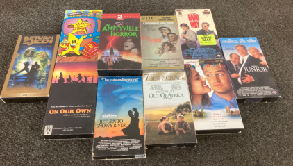 Assortment Of VHS Movies