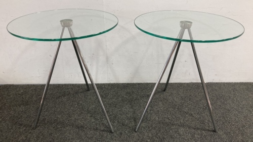 Contemporary Glass Side Tables