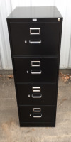 Tall metal file cabinet