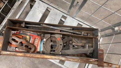 (1) Large Metal Case With A Gear Puller Set And Original Paperwork