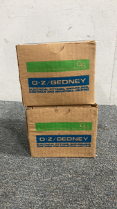 (2) Boxes Of (25) 3/4” O-Z Gedney Rigid Clampback Straps