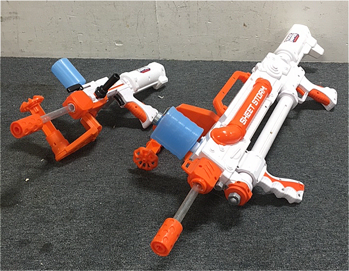 (1) Toilet Paper Blasters “ SkidShot” Toilet paper Gun (1) Toilet Paper