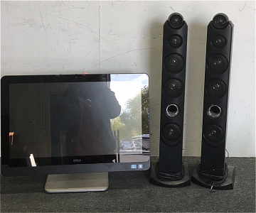 (1) Dell Optiplex Computer (2) The Singing Machine 28” Tower Speakers