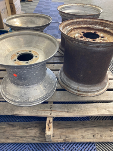 (4) Aluminum Racing Wheels - No Info, Please Inspect