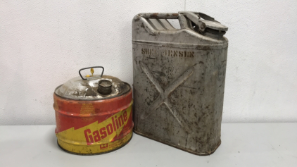 (2) Vintage Gas Cans
