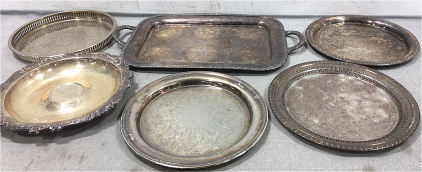 (6) Silver Platters