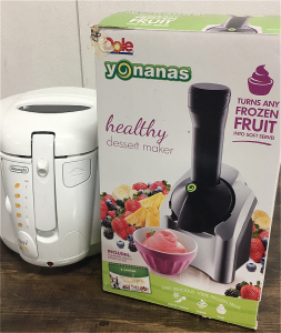 (1) Dole Yonanas Soft Serve Machine (1)Electric Deep Frier