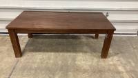 Solid wood dining table