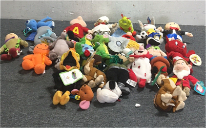 Large Lot Of (23) Various Plush Dolls With Tags