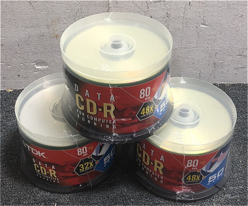 (3) Brand New 50-Pack Data CD-R For Computer Burning