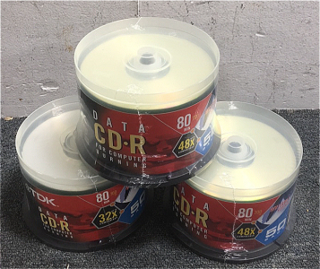 (3) Brand New 50-Pack Data CD-R For Computer Burning