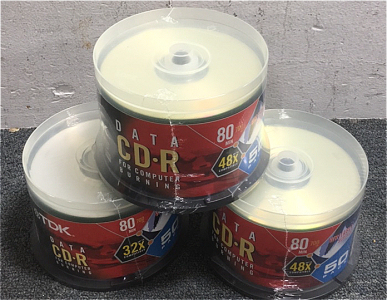 (3) Brand New 50-Pack Data CD-R For Computer Burning