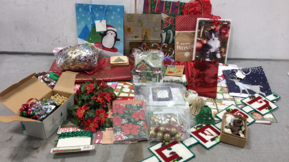 Christmas Gift Bags, Ornaments, and Decor