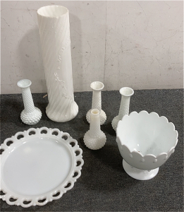 Glass Vases And Plates