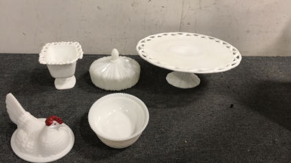 Various Glass Bowls, Cups And More