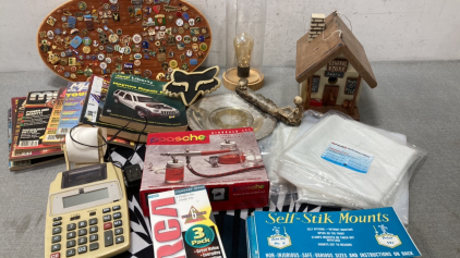 Airbrush Set, Pin Collection, Chiltons and more