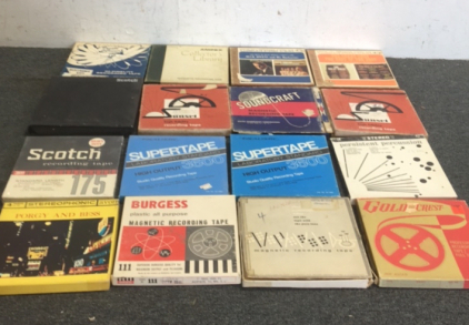 (12) Assorted Reel To Reel Music Reels Including (2) New Sealed Reels