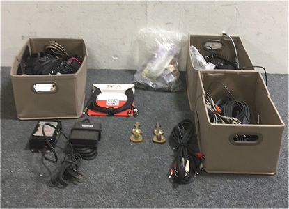 (1) Large Lot Of Electrical Components And Cords