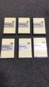 (6) Vintage Hitachi Recordable Tapes